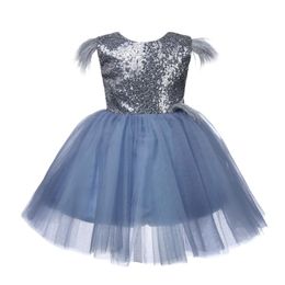 Girl's Dresses Baby Girl Dress Sequin Tulle Toddler Christening Gown Infant Party Baptism For Little 1 Year Birthday Gowns