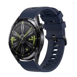 Watch Bands Watchband For HUAWEI GT 3 2 46mm 42mm Runner Band Sports Bracelet Pro 2e Silicone Strap 20mm 22mm Hele22