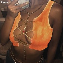 Summer Crop Tops Women Sexy Vest Tank Solid Colour Short Female Streetwear Woman Black Sequin Shirt 220325