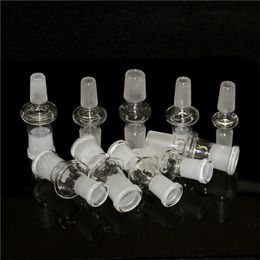 Smoking 10 Style Mini Glass Bong Adapter Converter Hookah 10mm Female to 14mm Male 18mm Thick Pyrex Oil Rig Adaptor