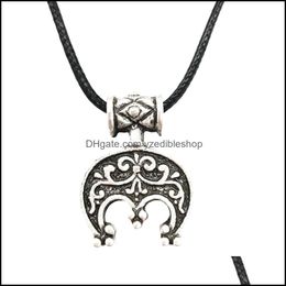 Pendant Necklaces Pendants Jewellery Nostal Slavic Luna Crescent Moon Necklace Lunitsa Amet Good Lu Dl