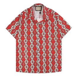 2022 camicie casual maschile da uomo estivo maniche corte hawaiaian spiaggia camicia di fiori di abbigliamento tendenza comoda m-2xl in Offerta