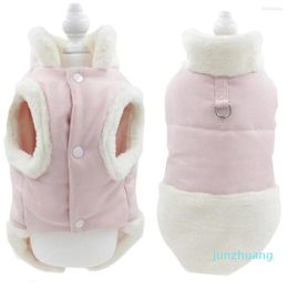 Dog Apparel Luxury Soft Fur Jacket Winter Windproof Pet 22 Sleeveless Cuff Cat Coat With D-Ring Harness Vest Outfit XL