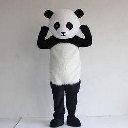 Performance Giant Panda Mascot Costume Halloween Christmas Fancy Party Dress Cartoon Character Outfit Suit Carnival Unisex Adults Outfit