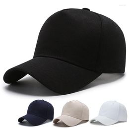 Ball Caps Plus Large Size Baseball Cap Men Women For Big Head Solid Colour Snapback Hats 56-59cm 60-64cm Unisex Cotton Hip Hop Sun CapsBall