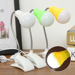 Table Lamps X Portable 360 Adjustable USB Plug LED Clamp Night Light Compact Bed Desk EdgeTable