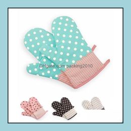 Other Bakeware Kitchen Dining Bar Home Garden Ll Thick Kitchen Baking Gloves Cook Insated Padded Oven Mitt Heat Dhyi0