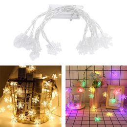 Strings HG-3Metre 20LED Waterproof Snowflakes String Fairy Lights For Christmas Light Garden Decor LED StripLED StringsLED