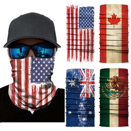 Bandanas National Flag Men Scarf Bandana Cycling Face Mask Neck Gaiter Headband Balaclava Tube Shield Skiing Neckerchief Headwear