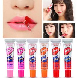 Lip Gloss Amazing 6 Colors Peel Off Liquid Lipstick Waterproof Lipsticks Cosmetic Lipgloss Makeup Lasting Long Tattoo L9a7