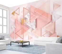 papel parede 3d Wallpaper Mural geometry murals 3D Photo For Living Room Bedroom TV Background Wallpapers Home Decor high quality wall decaration