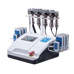 6 in 1 High Effective Laser 40K Vacuum Cavitation Cellilute Reduction With RF Lipolaser Pads Fat Reduction Ultrasound