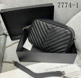 Designer Bags Women Handbag Crossbody Messenger Shoulder Chain Bag Leather Purses Ladies Diagonal Stripe Envelope package