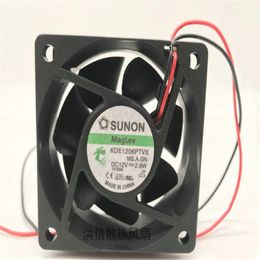 Wholesale fan: original SUNON KDE1206PTVX MS.A.GN 12V 2.8W 6025 6CM two-wire fan