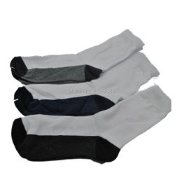 Men's Socks Pairs 85% Cotton Casual White Color Men's SocksMen's