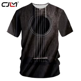 Brand Guitar art Musical instrument Summer 3D full printing fashion t shirt print hip hop style tshirt streetwear casual 220623