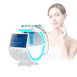 beauty salon equipment 7 in 1 oxygen facial sprayer skin scrubber dermabrasion beauty skin management system smart ice blue