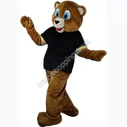 Halloween Brown Bear Mascot Costume High Quality Cartoon Animal Anime theme character Christmas Carnival Party Costumes