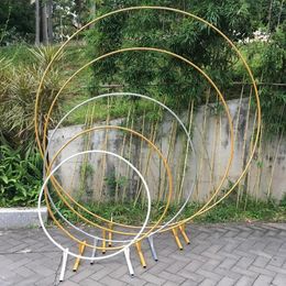 Party Decoration Iron Circle Wedding Birthday Arch Background Wrought Props Outdoor Lawn Round Backdrop Frame DecorParty