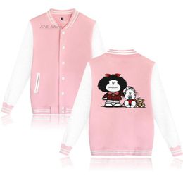 Men's Jackets Mafalda Baseball Uniform Men/women Sweatshirts Fashion Streetwear Casual Clothes Autumn And Winter Tops Print ClothesMen's
