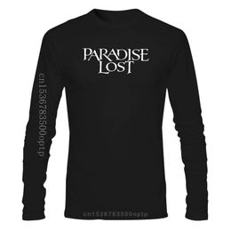 mens gothic clothes UK - Men's T-Shirts Mens Clothes PARADISE LOST Logo T-shirt S-3XL Gothic Rock Black T Shirt Draconian Anathema Tees Brand Clothing Funny T-ShirtM