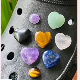 Crystal heart stones croc Charms Hearts for Pirate Treasures Assorted Colours Plastic Gem Vase Filler Table Scatters