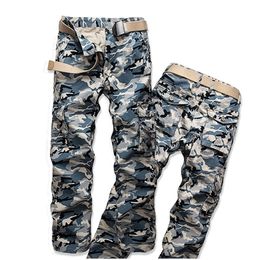Good Quality Tactical Military Loose Camo Cargo Pants Men Camouflage Cotton Workout Men Long Casual Trousers Spring 201128