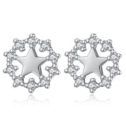 Exaggerated fashion star earrings earrings personality simple five-pointed star earrings fashion nebula zircon earring beautiful jewelry