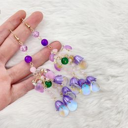 Dangle & Chandelier Vintage Baroco Style Colorfur Cute Butterfly Drop Earrings For Women Girls Elegant Crystal Tassel Pendientes Jewellery
