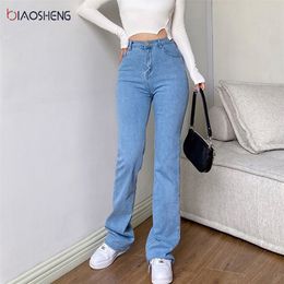 Women's Jeans For Girls Oversize Stretch Straight Jeans Baggy Mom Jean Wide Pants Aesthetic Woman Clothing Streetwear Trousers 210302