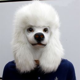 High Quality Christmas Animal decorations VIP dog Mask Cosplay party performance Full Head props latex Halloween Mask 200929
