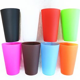 370ml 8 kinds Colour Silicone cup Beer wine Glasses rubber folding unbreakable cup LK001131