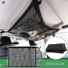 Car Organiser Cargo Net Mesh Ceiling Storage Pocket Interior Roof Bag Adjustable Breathable Stowing Tidying Pouch NetCar