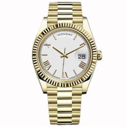 Ladies Mens luxury Watch 41mm 36mm Automatic Mechanical Movement 904L Stainless Steel Bracelet Luminous Water Resistant Gold Watch 001