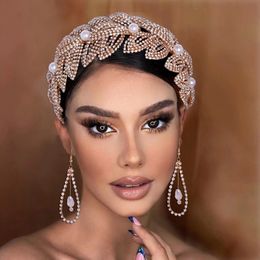 Bridal Hair Accessories Sets Crystal Wedding Headband Rhinestone Bridal Headpieces Bridal Tiaras and Crowns gold silver