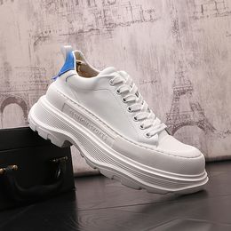 Dress Party Designers Wedding Shoes High Quality Breathable Male Outdoor Casual Sneakers Round Toe Thick Bottom Business Driving Walking Loafers W78 1326