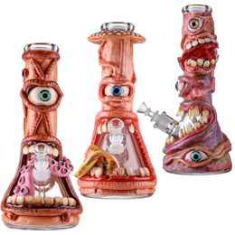 Halloween Style Hookhas Beaker Bong Smoking Accessories Water Pipes Straight Tube Oil Dab Rigs 7mm Joint With Diffused Downstem TS049 TS050 TS0563 TS0591