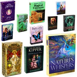 Kids Toys 19 Styles Tarots Witch Rider Smith Waite Shadowscapes Wild Tarot Deck Board Game Cards with Colourful Box English Version In Stock 088