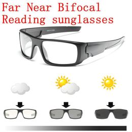 Sunglasses Outdoor Pochromic Multifocal Reading Glasses Women Men Diopter Eyeglasses For Near And Far Sports Bifocal UV400 NXSunglasses