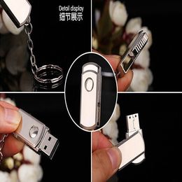 DHL shipping 16GB/32GB/64GB/128GB/256GB Creative metal rotation USB flash drive/Actual capacity pendrive/good quality USB 2.0 memory stick