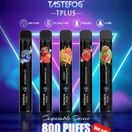 Tastefo Elf Lux Disposable electronic cigarette Pod 800 puffs 550mAh Battery Prefilled Cartridge Vape Pen Bars Bang