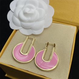Designer Stud Earrings For Women Gold Cutout Gemstone Pearl Earrings Luxury Jewelry High Quality