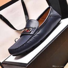 Zapatos Para Hombre de Cuero Genuino Mocasines Calzados Planos Comodos RWBN 