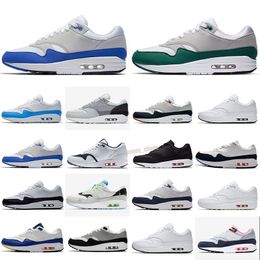-Nike Air Max 1 Max 87 Piet Parra x Brand New 87 Running Shoes Sports Shoes Men Women Cushion Shoes 87s Blue Red Sports Sneakers Size 36-44