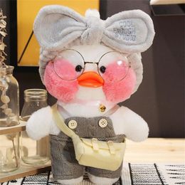 1PC 30cm Plush Pato Lalafanfan Duck Soft Toy With Clothes Korean