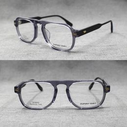 Fashion Sunglasses Frames Vintage Eyeglasses Frame Men Square Acetate Glasses Man Transparent Eyewear Steampunk Retro Spectacles