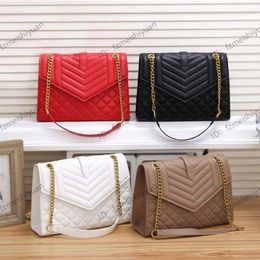 Brand Designer Envelope Bag Luxury WOC Chain Shoulder Bag Gold Label Quilted Crossbody Bags