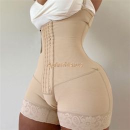 Full Body Shaper Bodysuit Reductive Girdle Butt Lifter Waist Trainer Slimming Shapewear Post Liposuction Thigh Trimmer 220506