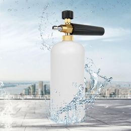 Water Gun & Snow Foam Lance Car Foamer Wash Jet Bottle 1/4" Cannon Washer Soap Pressure DropWater