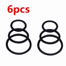 6pcs Penis Ring Set Stretchy Cock Sleeve For Erection Time Lasting Delay Ejaculation Dick sexy Toys Men Cockring
